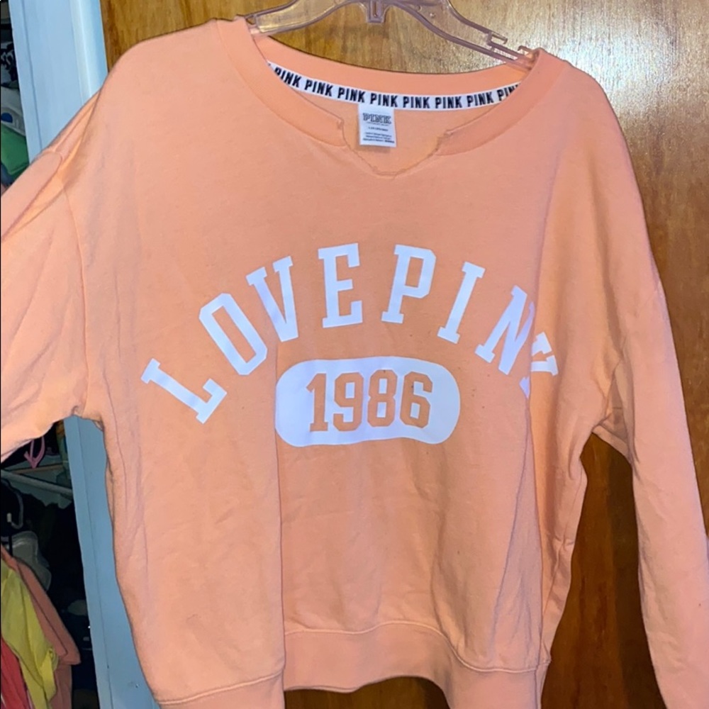 Pink crew neck